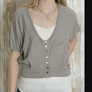 MK2K Cap Sleeve Cardigan Sweater M/L